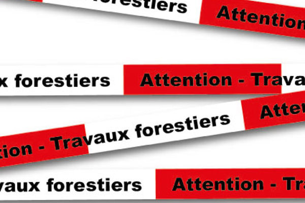 Signalétique travaux forestiers